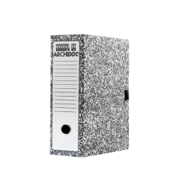 BOITE D'ARCHIVE CLASSIQUE DOS 10CM - 24X32 CM - GRIS