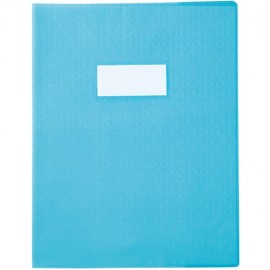 PROTEGE CAHIER LINO 17*22 PM - BLEU CIEL