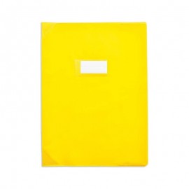 PROTEGE CAHIER LINO 17*22 PM - JAUNE